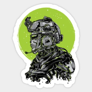 Skull Solider Sticker